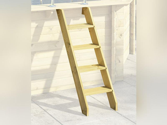 Karibu Pool Modell 4 X im Set mit Terrase kdi - Folie Blau