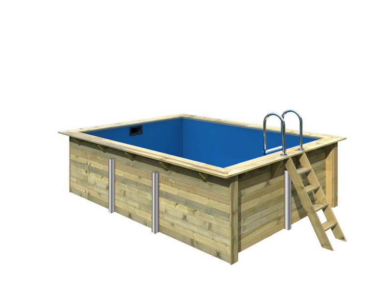 Karibu Rechteck Pool Größe 2 im Set inkl. Filterpaket