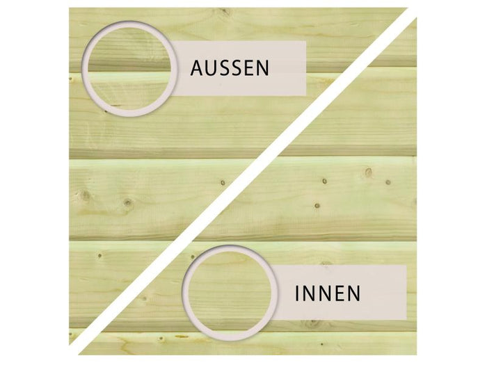 Karibu Rechteck Pool Größe 2 im Set inkl. Filterpaket