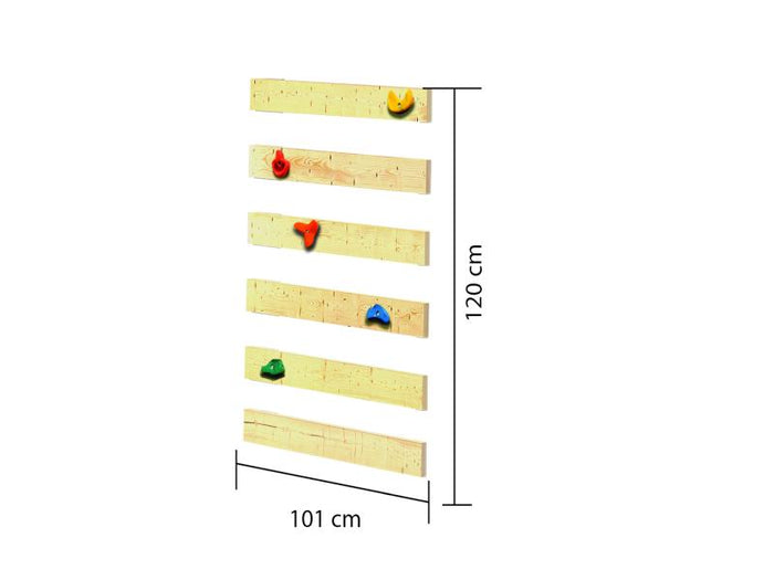 Karibu Ritterburg Löwenherz + Doppelschaukel + Anbauplattform + Kletterwand