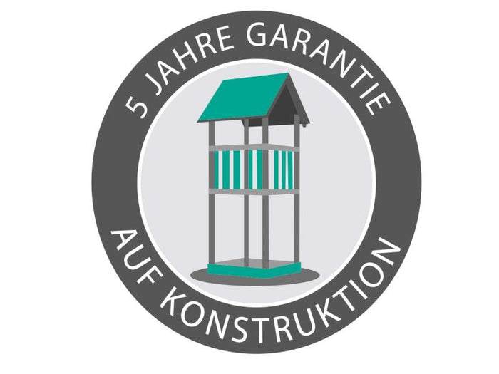 Karibu Ritterburg Löwenherz + Rutsche + Doppelschaukel + Netzrampe