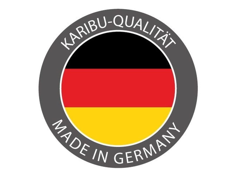 Karibu Sauna Adelina inkl. 9 kW Ofen ext. Steuerung mit klassischer Saunatür -ohne Dachkranz-