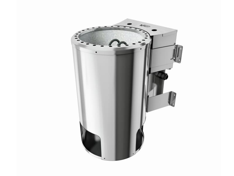 Karibu Sauna Avari 1 inkl. 3,6 kW Bioofen externe Steuerung - ohne Dachkranz