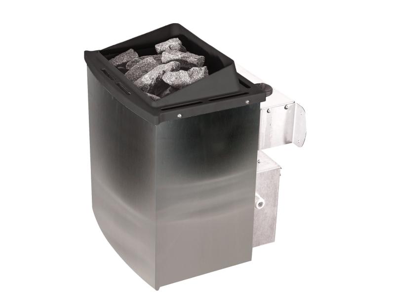 Karibu Sauna Bodin inkl. 9 kW Ofen integr. Steuerung, mit energiesparender Saunatür -ohne Dachkranz-