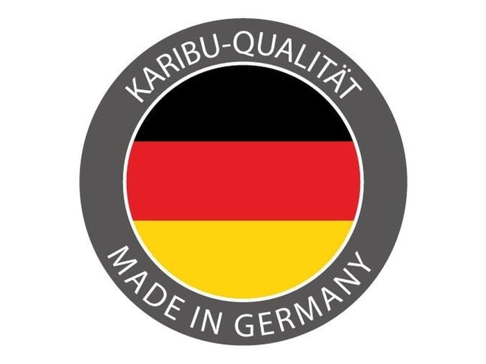 Karibu Sauna Faurin inkl. 9 kW Ofen ext. Steuerung mit klassischer Saunatür -ohne Dachkranz-