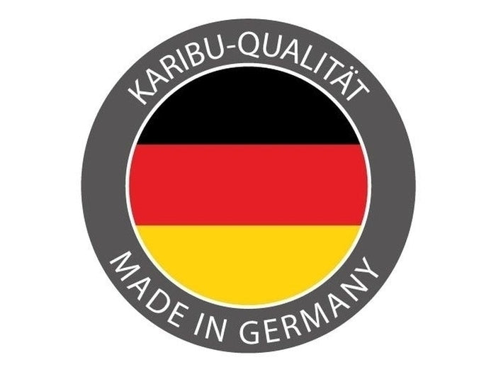 Karibu Sauna Jada mit 9 kW Bioofen ext. Strg und Dachkranz 38 mm