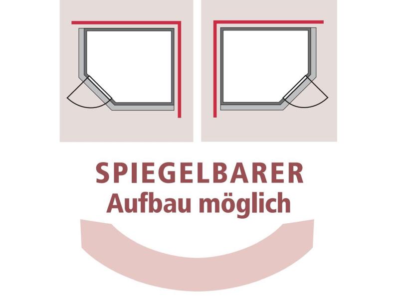 Karibu Sauna Mia inkl. 9 kW Bioofen ext. Steuerung, mit energiesparender Saunatür -mit Dachkranz-
