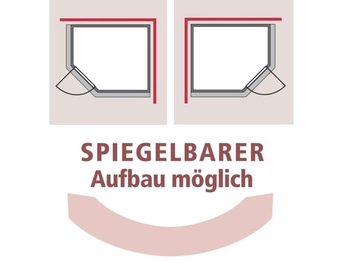 Karibu Sauna Mia inkl. 9 kW Ofen ext. Steuerung, mit Klarglas Ganzglassaunatür -ohne Dachkranz-