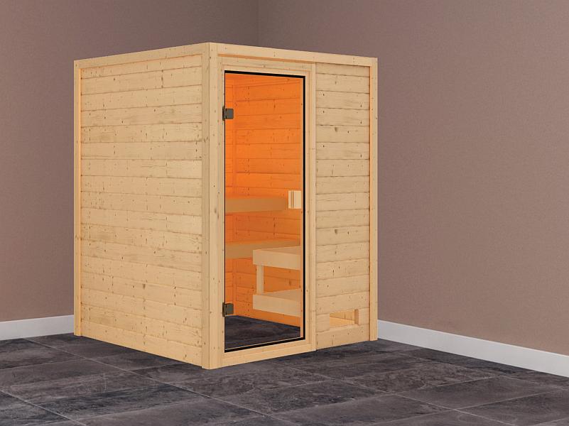 Karibu Sauna Sandra ohne Dachkranz 38 mm