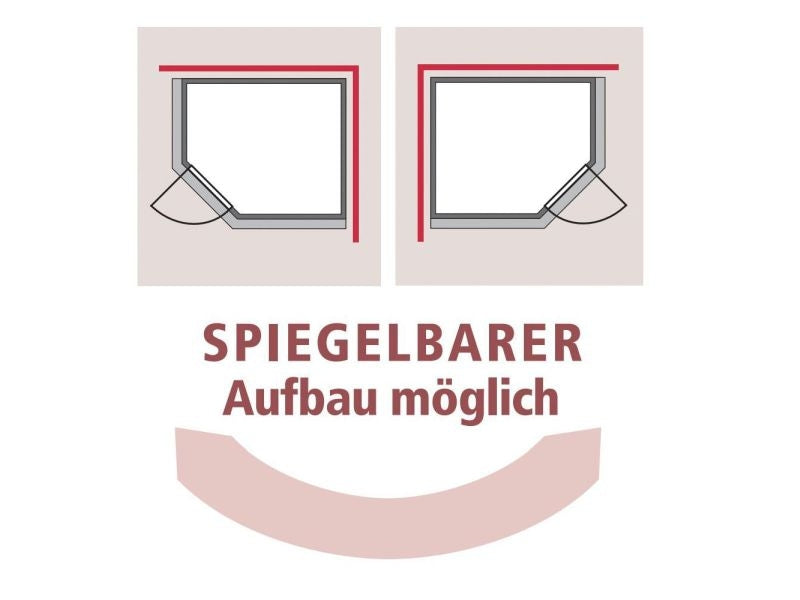 Karibu Sauna Siirin inkl. 9kW Ofen mit ext. Steuerung mit Klarglas Ganzglastür -ohne Dachkranz-