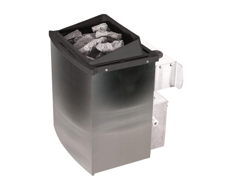 Karibu Sauna Tromsö 68 mm inkl. 9 kW Ofen integr. Steuerung
