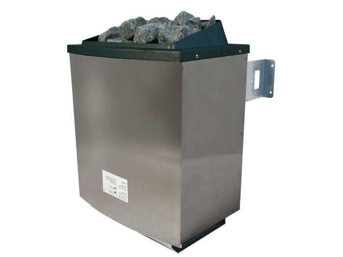 Karibu Sauna Variado inkl. 9 kW Ofen ext. Steuerung, mit moderner Saunatür -mit Dachkranz-