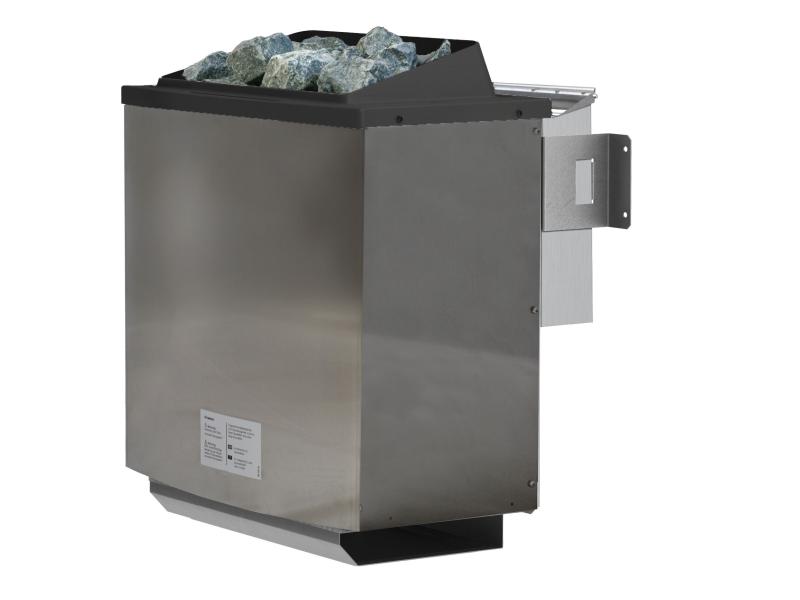 Karibu Saunahaus Hytti 3  38 mm terragrau - inkl. 9 kW Bioofen ext. Steuerung - inkl. Energiespartür