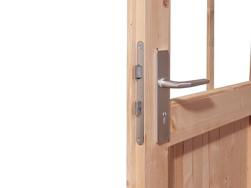 Karibu Saunahaus Mainburg 5 Set B ohne Ofen terragrau