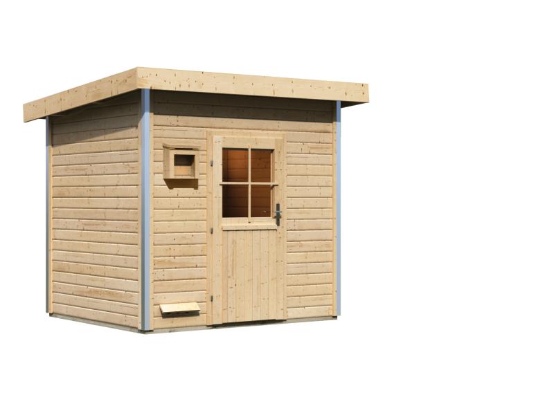 Karibu Saunahaus Norge 38 mm- ohne Ofen- klassische Tür