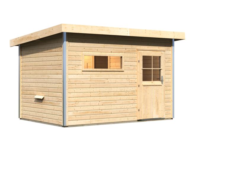 Karibu Saunahaus Skrollan 2 38 mm- ohne Ofen- klassische Tür