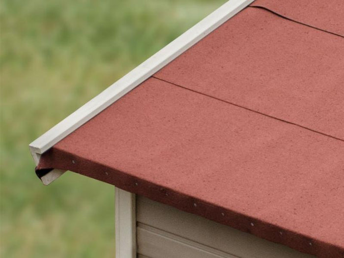 Karibu selbstklebende Bitumendachbahn rot 2,5 qm für Satteldachhäuser - 12 Rollen