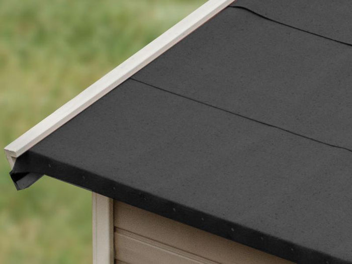 Karibu selbstklebende Bitumendachbahn schwarz 2,5 qm für Satteldachhäuser- 13 Rollen