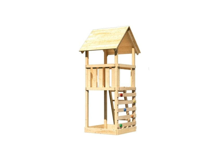 Karibu Spielturm Lotti mit Kletterwand