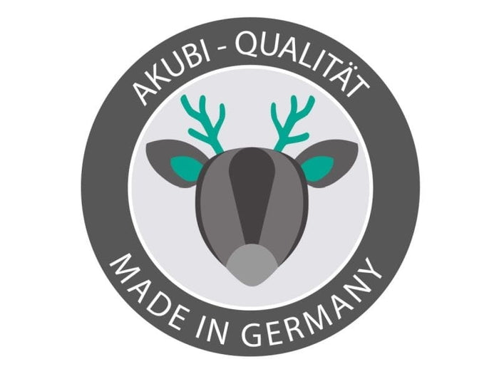 Karibu Spielturm Lotti natur mit Anbauplattform und Rutsche blau