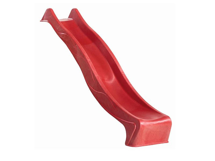 Karibu Spielturm Lotti Satteldach + Rutsche rot + Doppelschaukel + Anbauplattform + Kletterwand