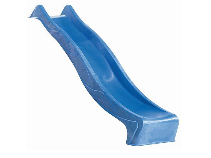 Karibu Stelzenhaus Fidel in grau + Rutsche blau + Doppelschaukelanbau