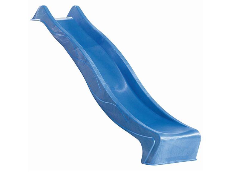 Karibu Stelzenhaus Fidel terragrau + Rutsche blau + Netzrampe