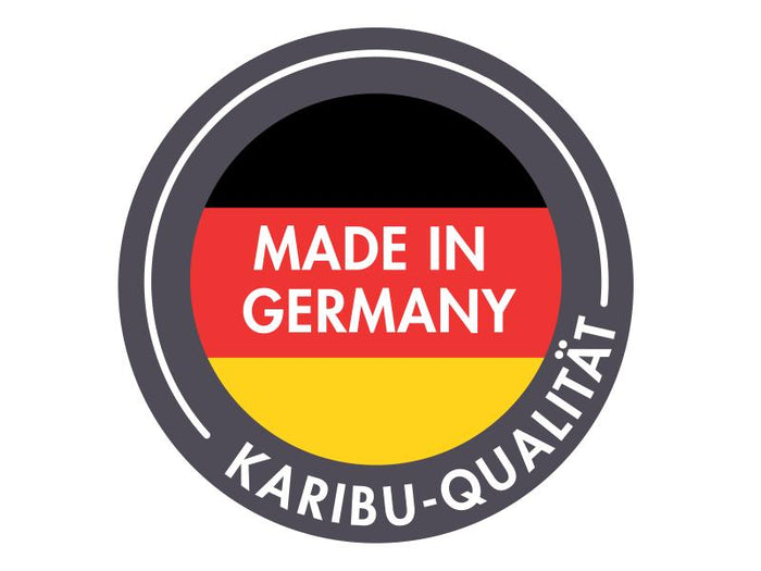 Karibu Studio Dice 1 natur 38 mm,  inkl. Fußboden und selbstklebende Dachfolie