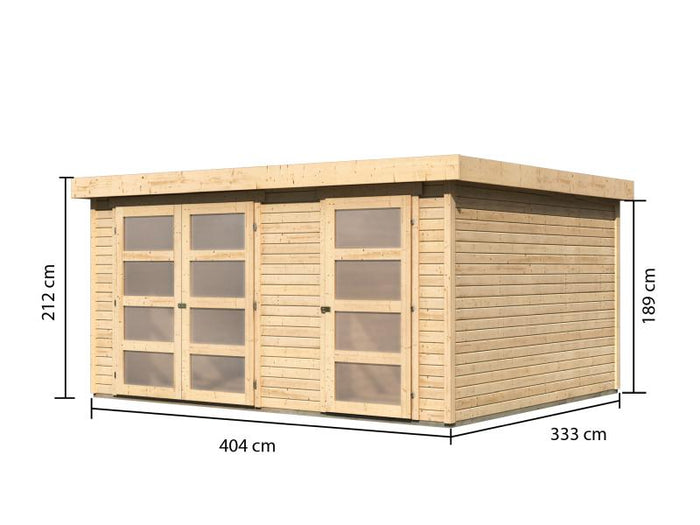 Karibu Systemhaus Mühlentrup 3 naturbelassen 19 mm