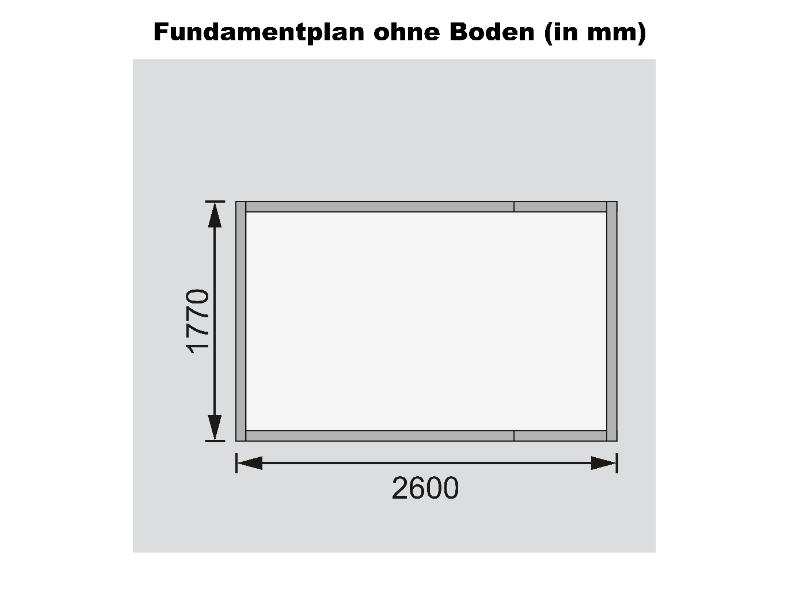 Karibu Verkaufshaus Gr.1 natur