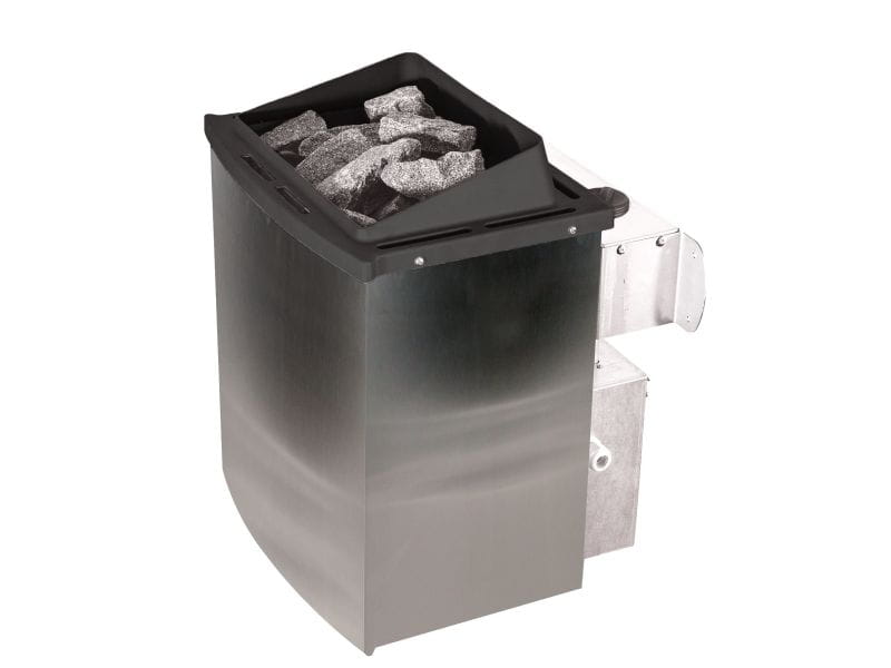 Malin - Karibu Sauna inkl. 9-kW-Ofen - mit Dachkranz -