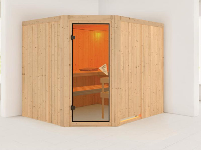 Malin - Karibu Sauna ohne Ofen - ohne Dachkranz -