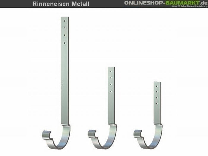 Metall-Dachrinne dunkelgrau Satteldach 500 cm