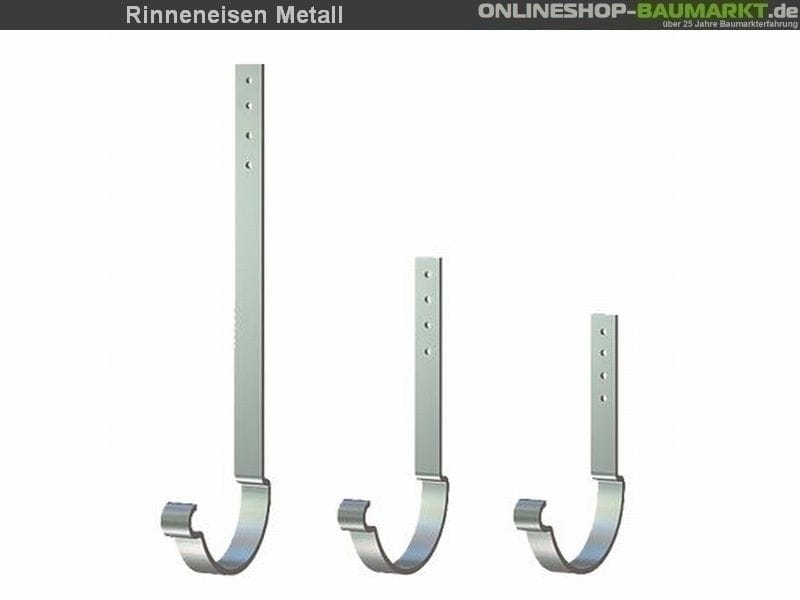 Metall-Dachrinne dunkelgrau Satteldach 900 cm
