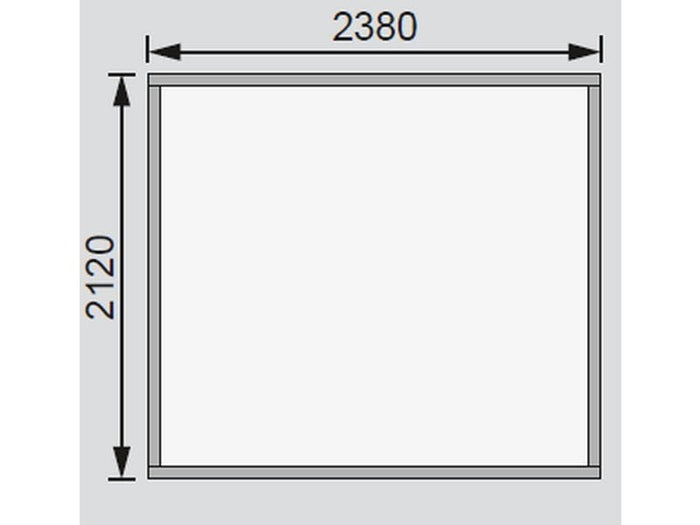 Osb smart choice Gartenhaus Kerken 3 terragrau inkl. Fußboden