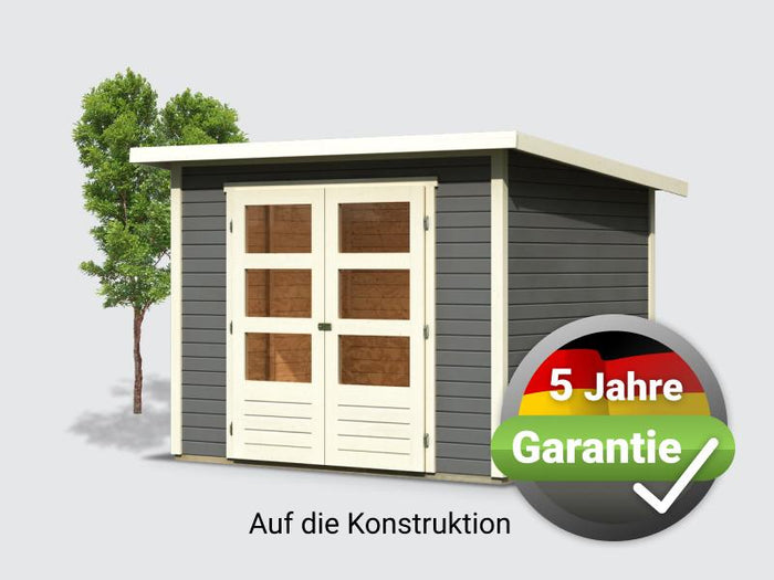 Osb smart choice Gartenhaus Stegen 3 terragrau inkl. Fußboden