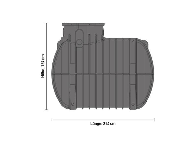 Speidel Zisternen-Komplett-Set Garten Standard 2000 Liter