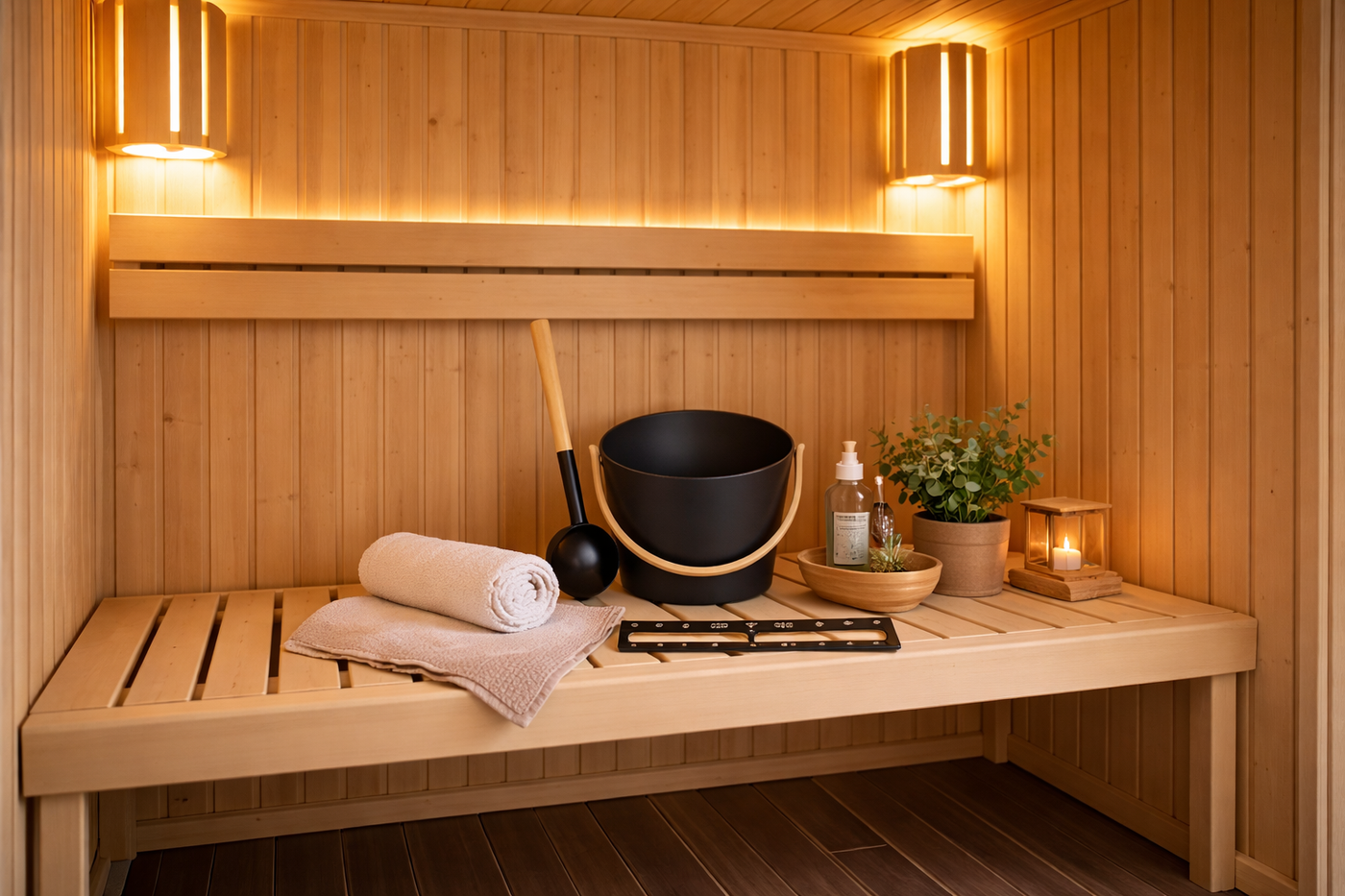 Inspiration: Perfekt ausgestattet – die Grundausstattung Ihrer Heimsauna