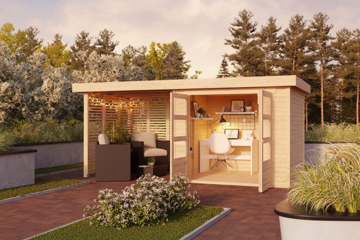 Karibu Gartenhaus kaufen: Der große Ratgeber für Holz, Metall & Hybrid Gartenhäuser