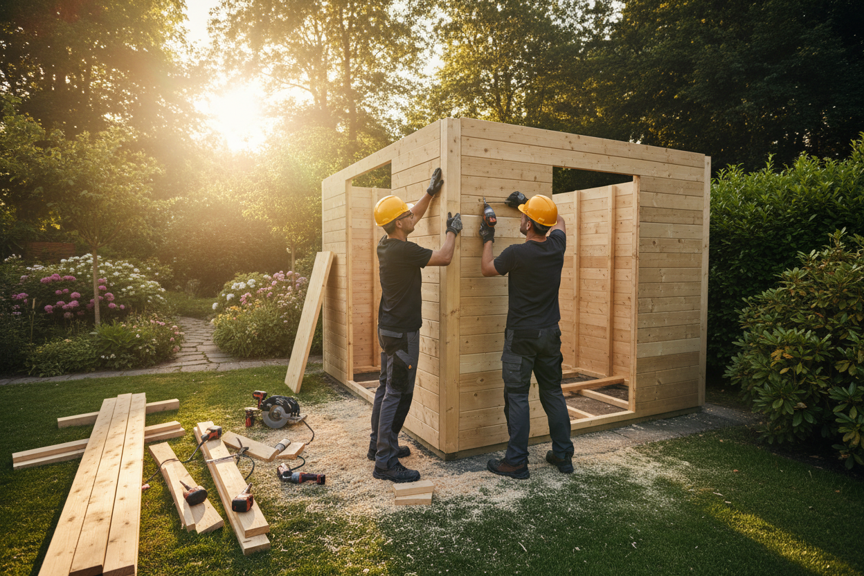 Karibu Montage: Gartenhaus & Sauna professionell aufbauen lassen oder selbst montieren?