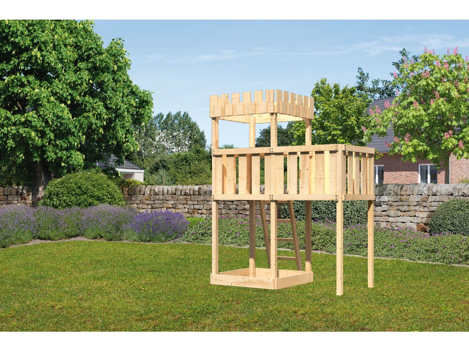 Karibu Ritterburg Löwenherz + Anbauplattform