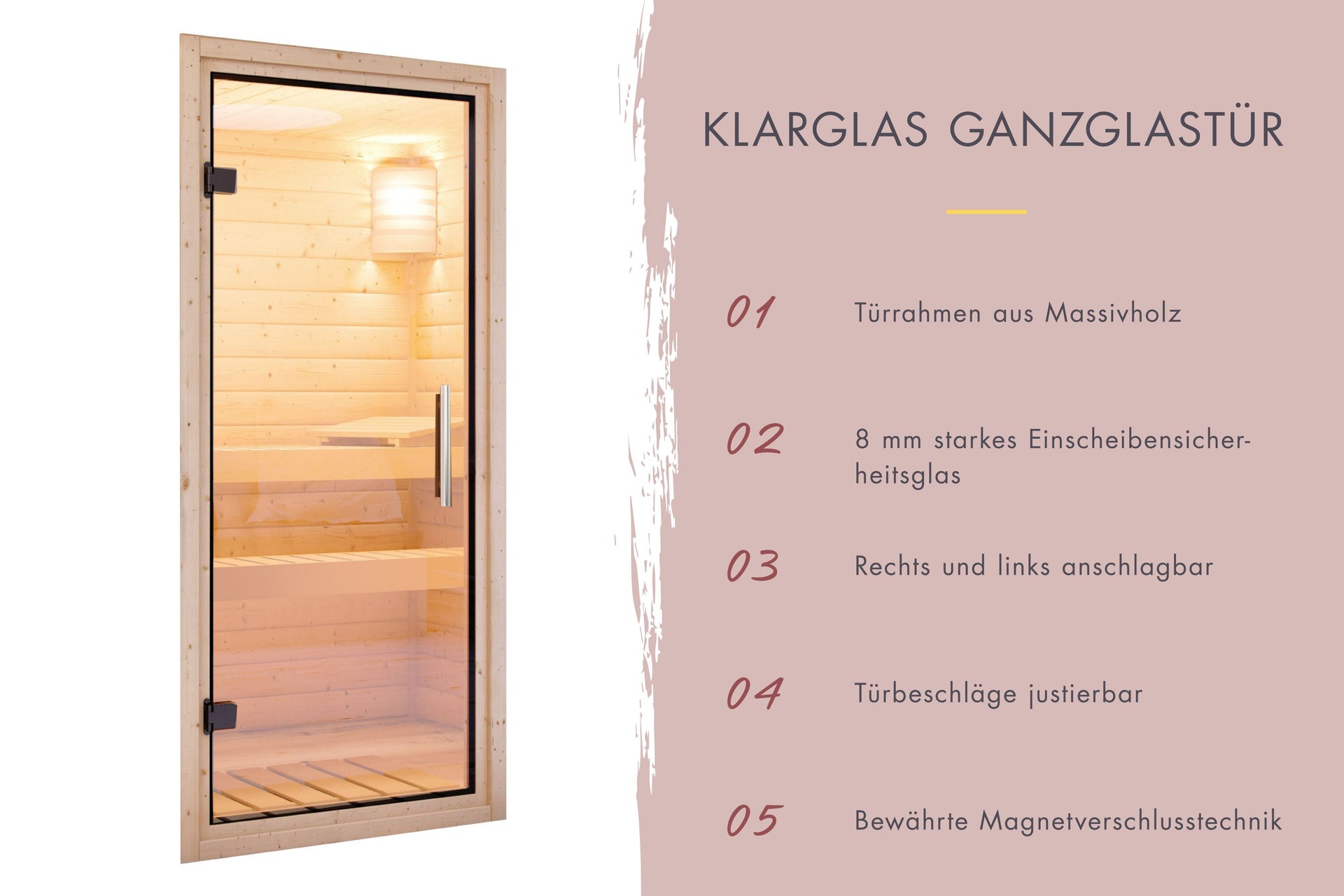 Karibu Sauna Yuma 38 mm, inkl. 9 kW Ofen integr. Steuerung