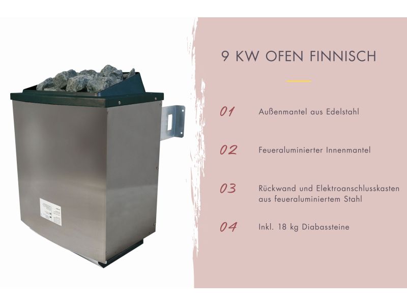 Karibu Hybrid Saunahaus Ares 2, anthrazit/graualuminium, inkl. 9 kW Ofen ext. Steuerung