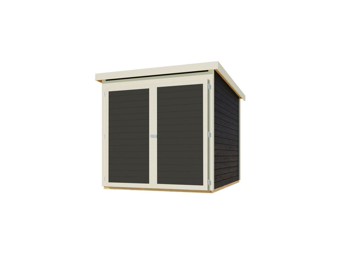 Karibu Fahrradgarage 3, terragrau 19 mm