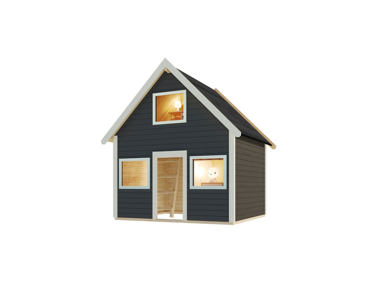 Karibu Spielhaus Kalle, terragrau