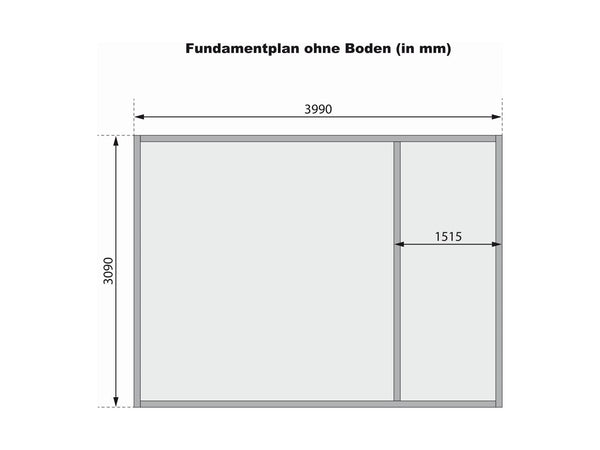 Karibu Gartenhaus Lagor 1 38 mm 2-Raum-Haus