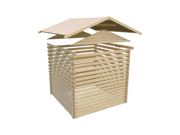 Karibu Gartenhaus Lagor 1 38 mm 2-Raum-Haus