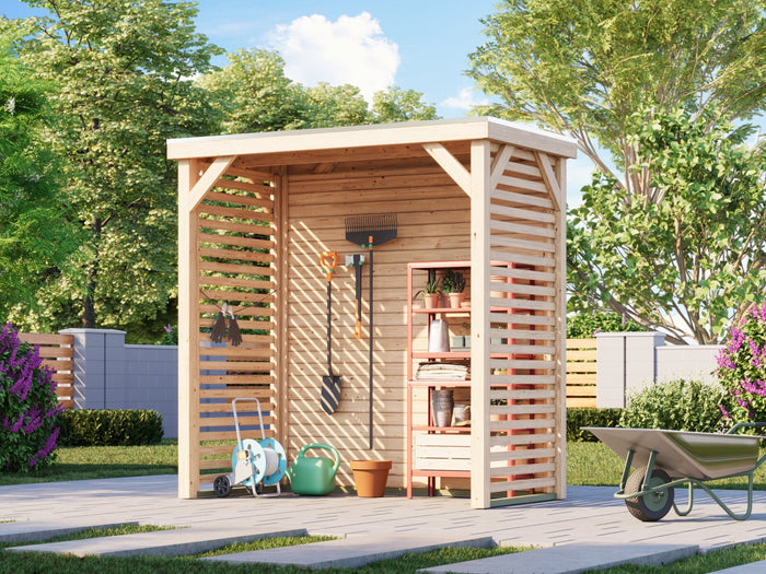 Karibu Pavillon Cubeco halb, natur