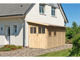 Karibu Gartenhaus Wandlitz 4 natur 19 mm