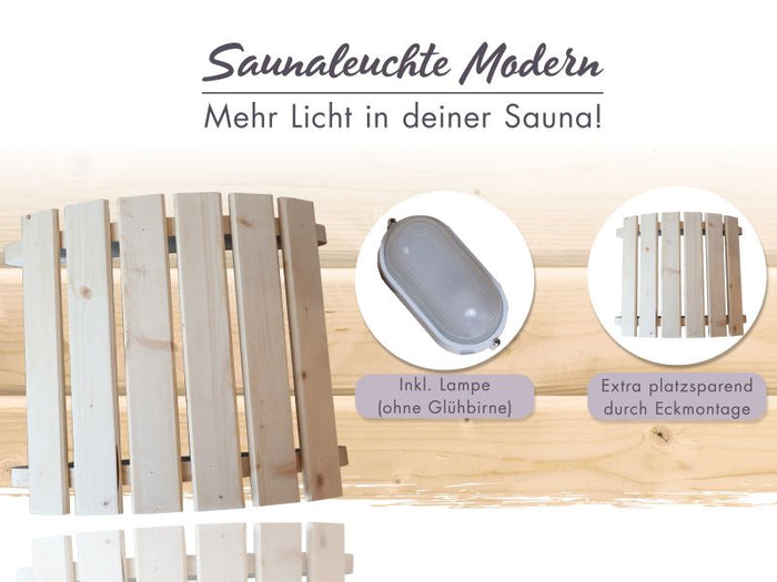 Karibu Saunaleuchte Modern